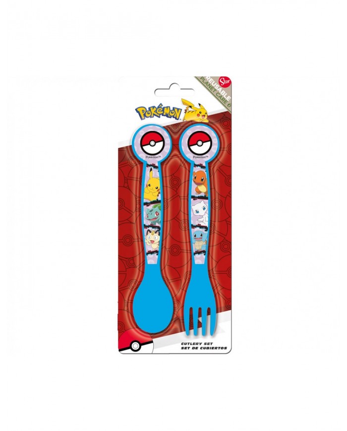 Pokemon Set 2 posate in plastica